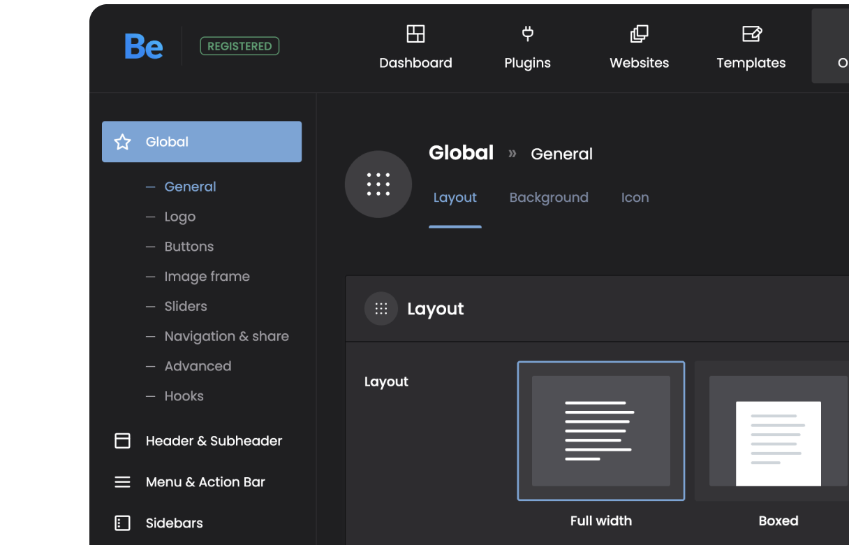 Theme Options
